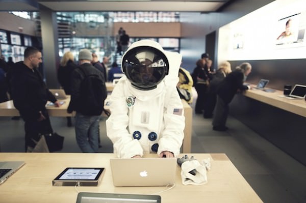 Bijzondere Apple Store bezoekers