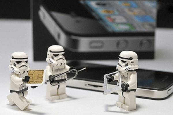 Stormtroopers maken gebruik van Apple producten